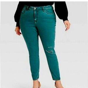 Ava & Viv teal skinny jeans